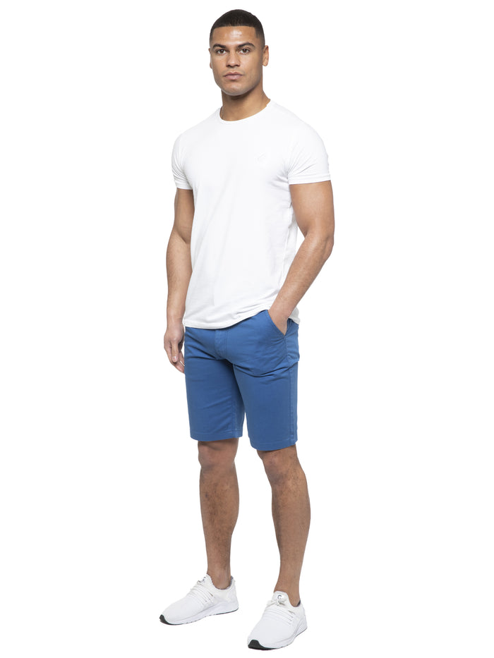 Enzo Jeans Brooks Cotton Chino Shorts - Royal Blue