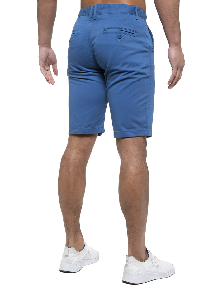 Enzo Jeans Brooks Cotton Chino Shorts - Royal Blue