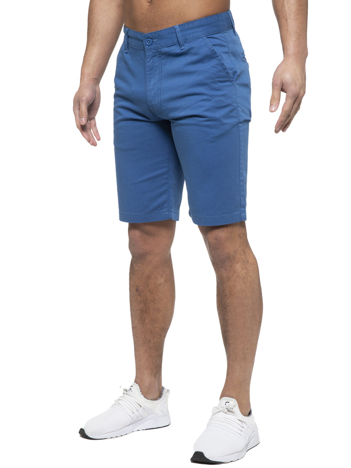 enzo jeans Brooks Cotton Chino Shorts - Royal Blue