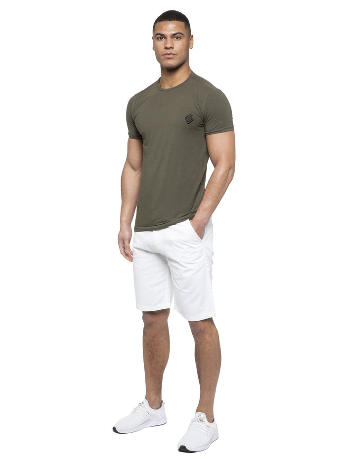 Enzo Jeans Brooks Cotton Chino Shorts - White