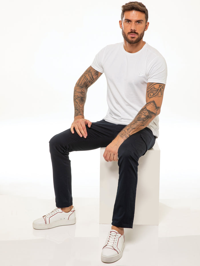 Enzo Jeans Bryce Stretch Cargo Pants - Blue