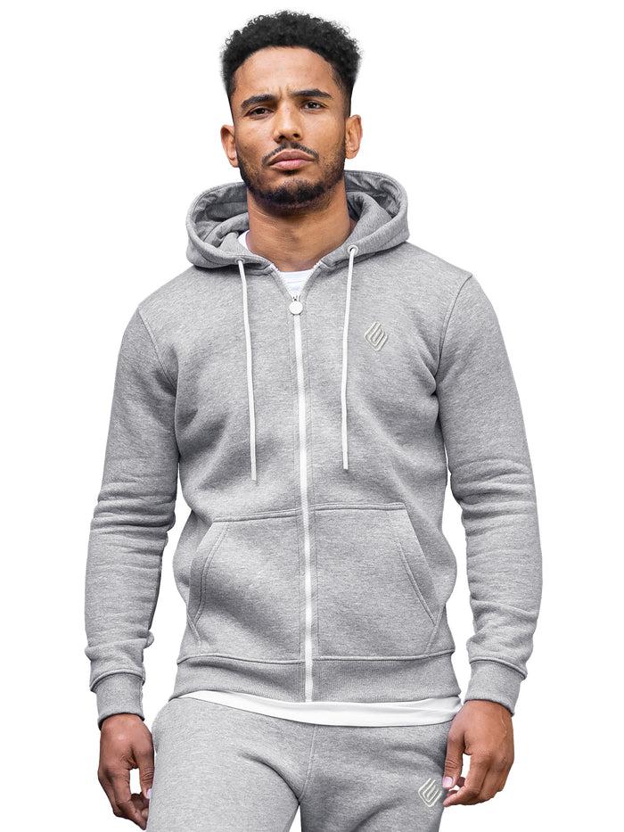enzo jeans Carter Zip Up Hoodie - Grey