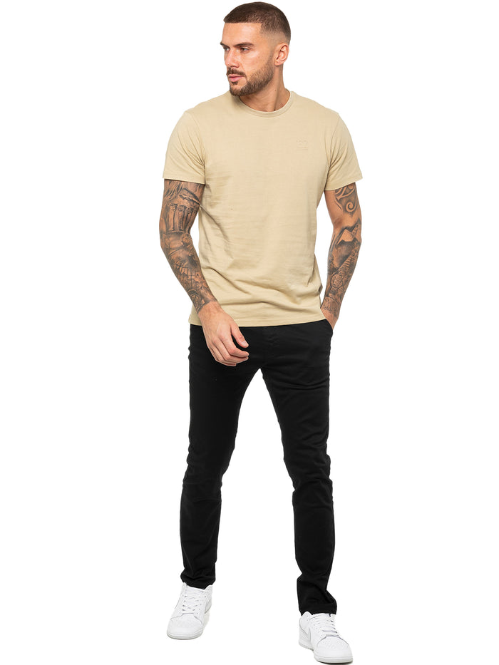 Enzo Jeans Clyde Regular Fit T-Shirt - Stone