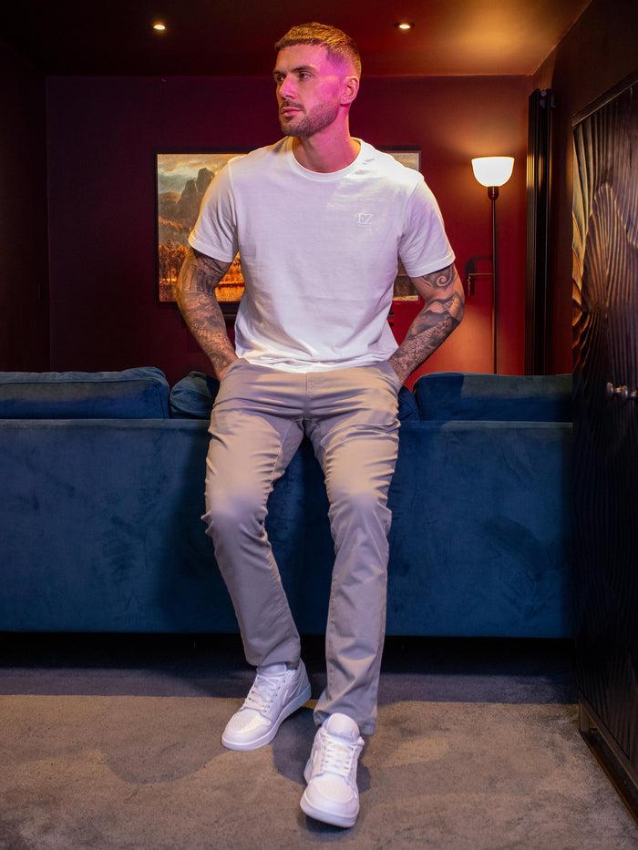 Enzo Jeans Clyde Regular Fit T-Shirt - White