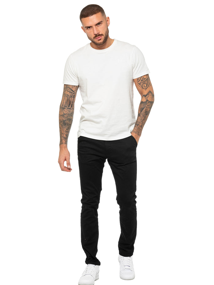 Enzo Jeans Clyde Regular Fit T-Shirt - White