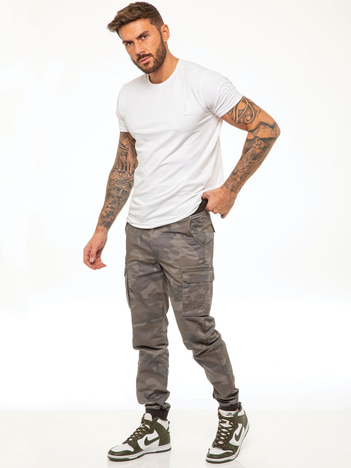 enzo jeans Drake Cargo Pants - Grey Camo