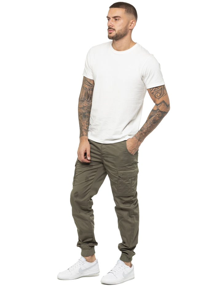 Enzo Jeans Drake Cargo Pants - Khaki