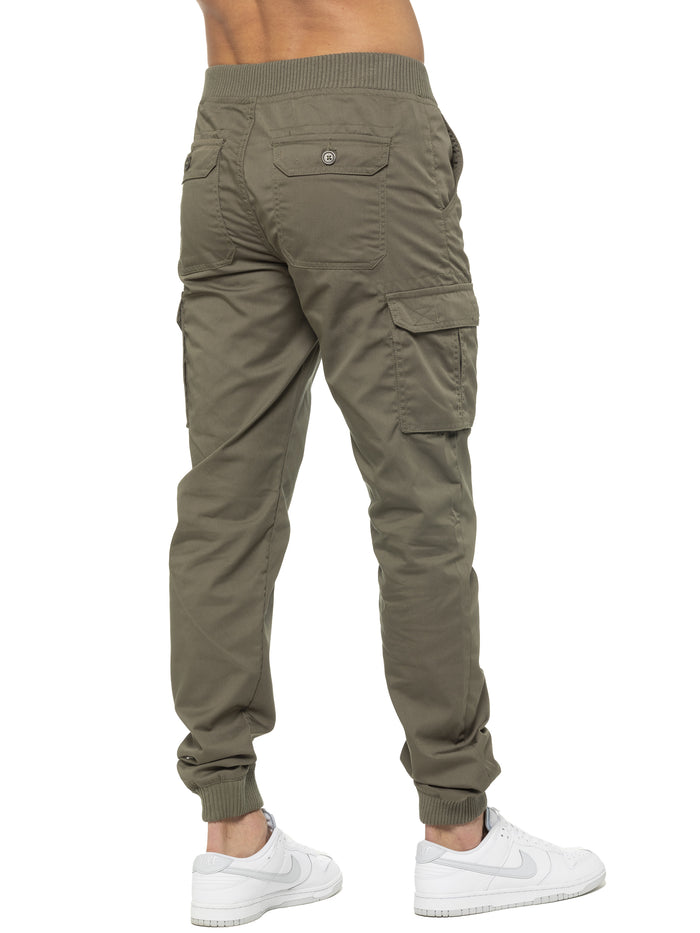Enzo Jeans Drake Cargo Pants - Khaki