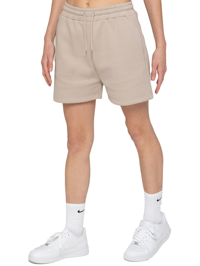 enzo jeans Drawstring Fleece Sweat Shorts - Oatmeal