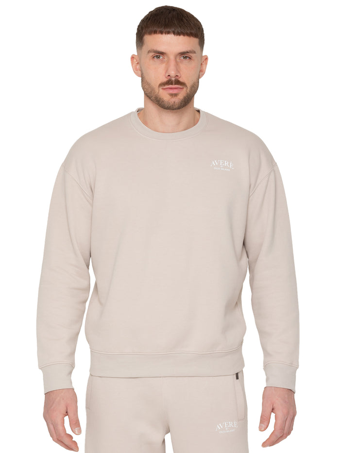 Enzo Jeans Eliseo Essential Crew Sweatshirt - Beige