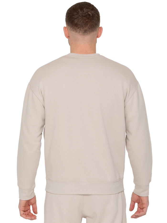 Enzo Jeans Eliseo Essential Crew Sweatshirt - Beige