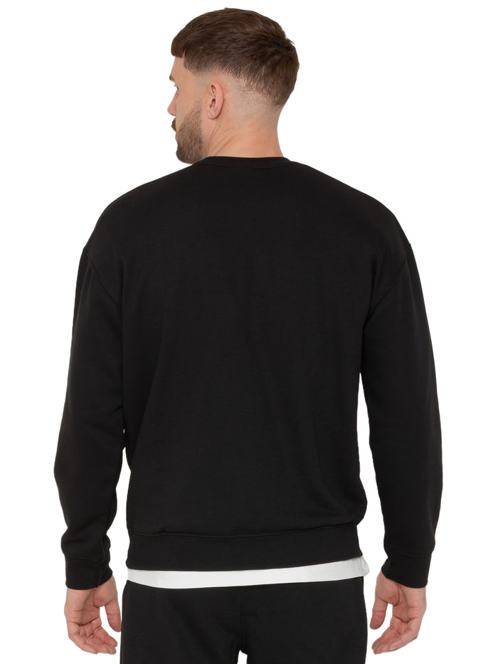 Enzo Jeans Eliseo Essential Crew Sweatshirt - Black