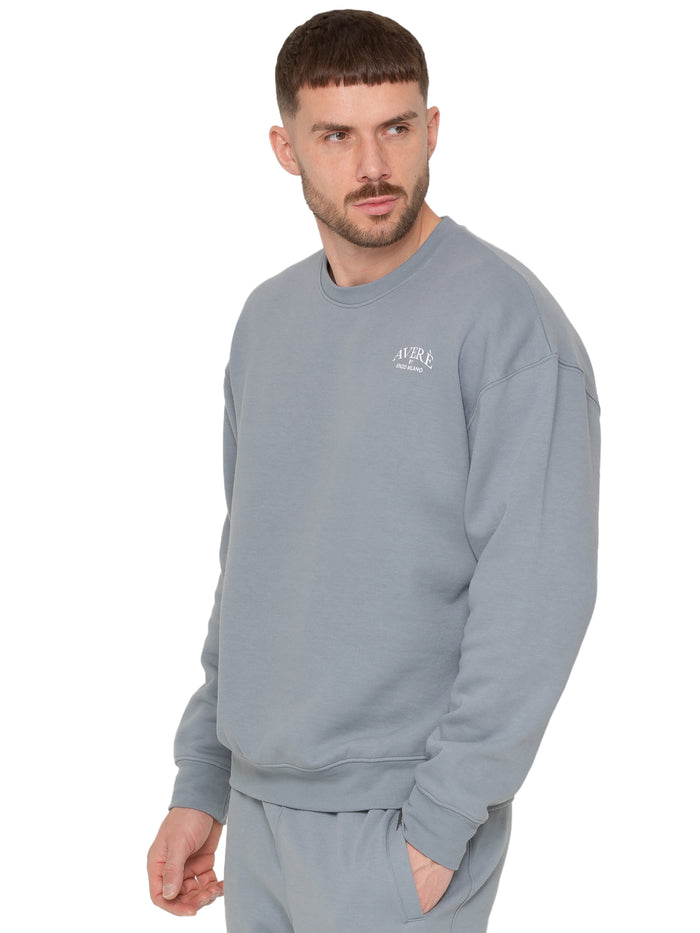 Enzo Jeans Eliseo Essential Crew Sweatshirt - Blue