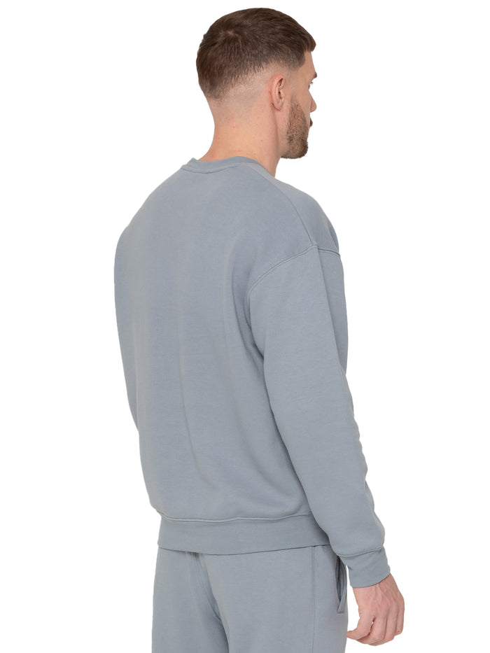 Enzo Jeans Eliseo Essential Crew Sweatshirt - Blue