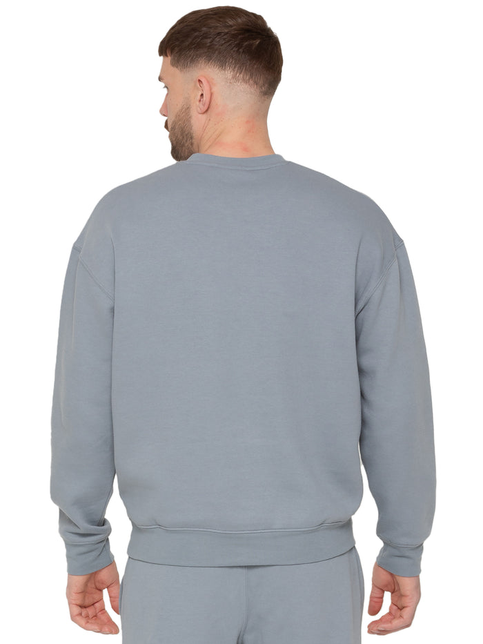 Enzo Jeans Eliseo Essential Crew Sweatshirt - Blue