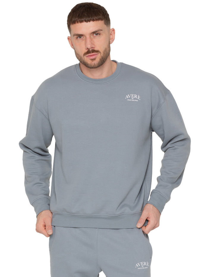 enzo jeans Eliseo Essential Crew Sweatshirt - Blue