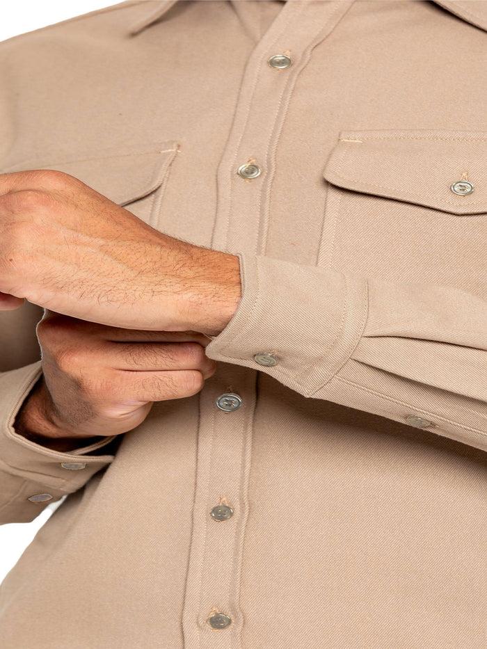 Enzo Jeans Emiliano Textured Overshirt - Beige