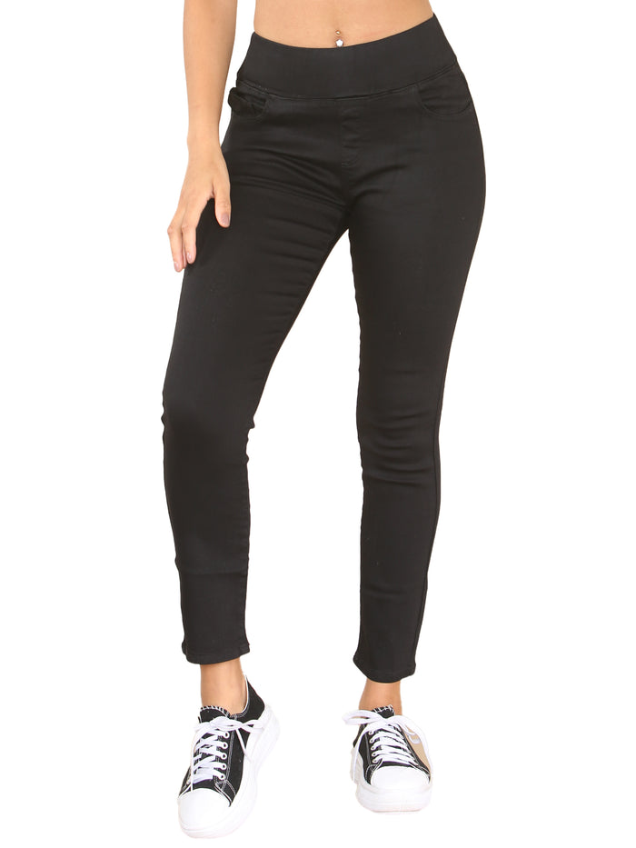 enzo jeans Eve Elasticated Waist Jeans - Black