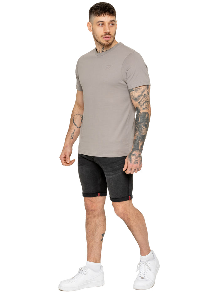 Enzo Jeans Everett Stretch Denim Shorts - Black