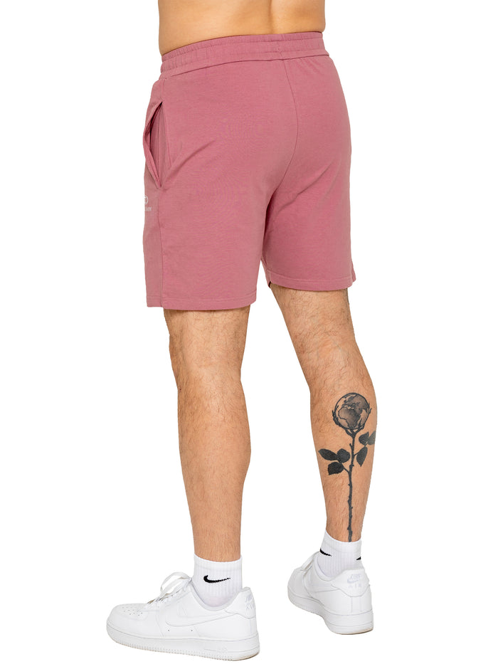 Enzo Jeans Fabian Logo Shorts - Mauve