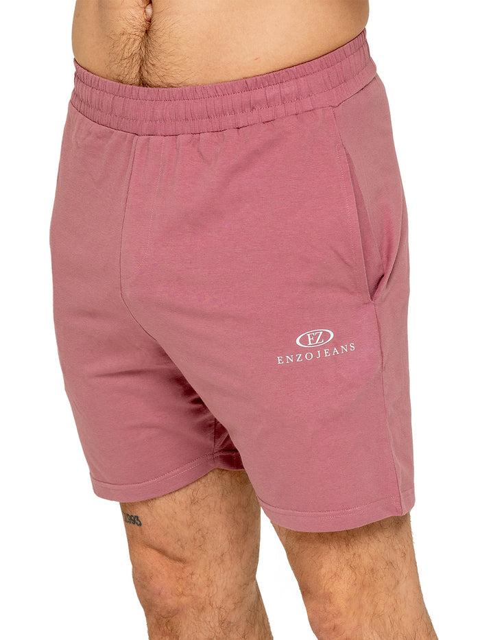 enzo jeans Fabian Logo Shorts - Mauve