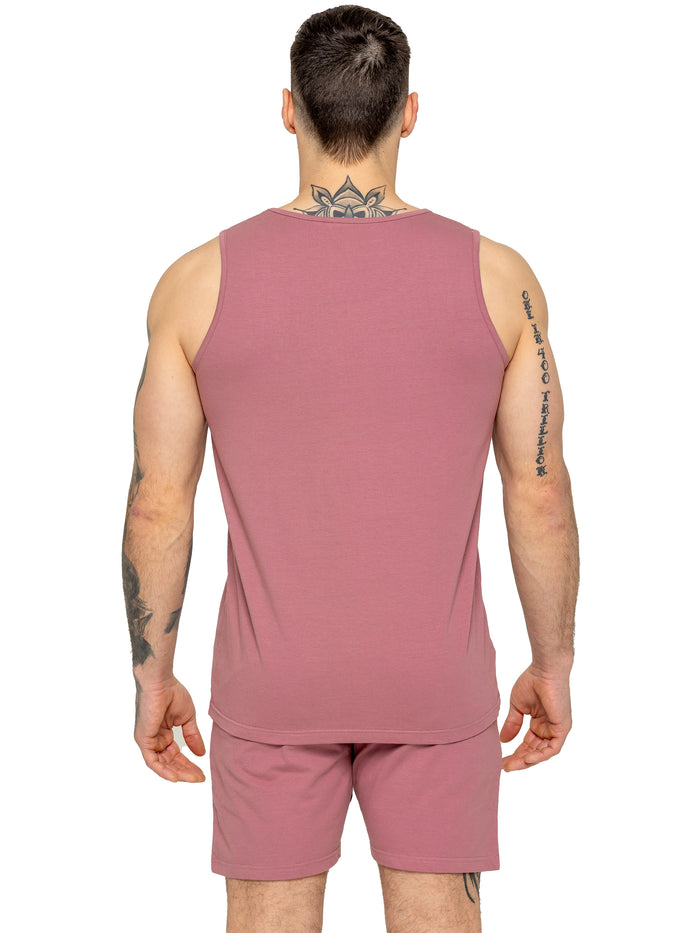 Enzo Jeans Fabrizio Logo Vest - Mauve