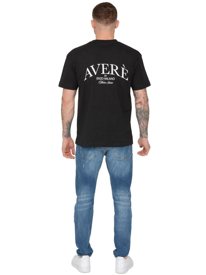 Enzo Jeans Gianluca Oversized Fit T-Shirt - Black