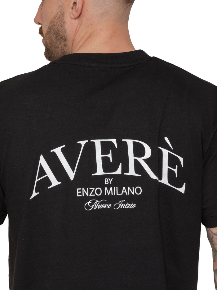 Enzo Jeans Gianluca Oversized Fit T-Shirt - Black