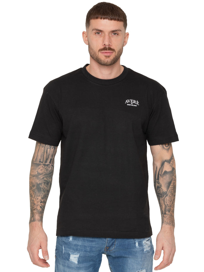 enzo jeans Gianluca Oversized Fit T-Shirt - Black