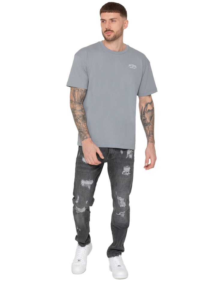 Enzo Jeans Gianluca Oversized Fit T-Shirt - Blue