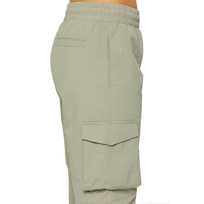 Enzo Jeans Grace Parachute Cargo Pants - Olive