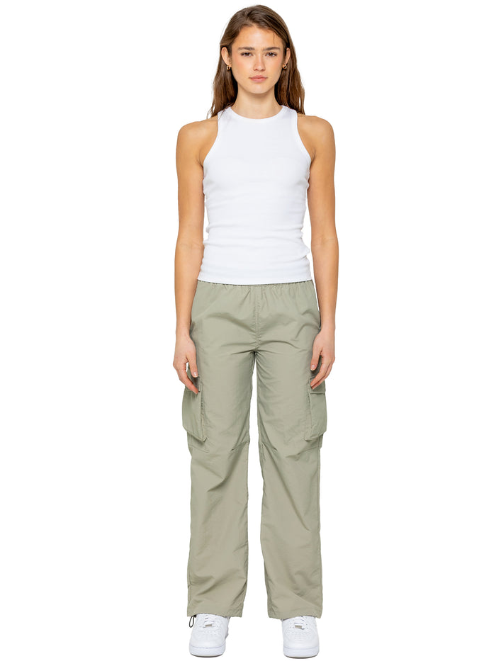 enzo jeans Grace Parachute Cargo Pants - Olive