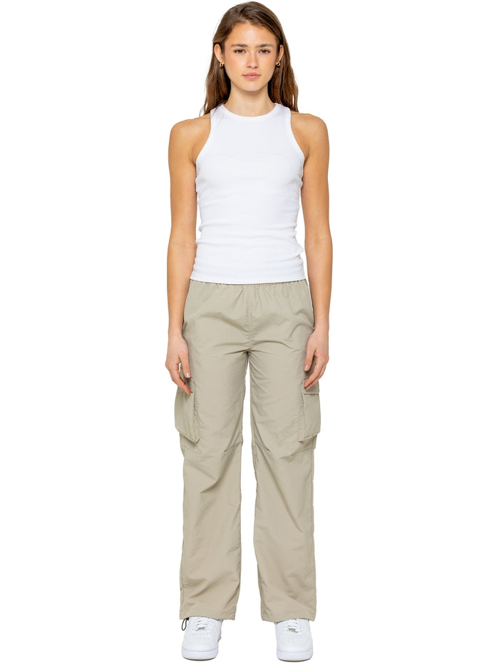 enzo jeans Grace Parachute Cargo Pants - Stone