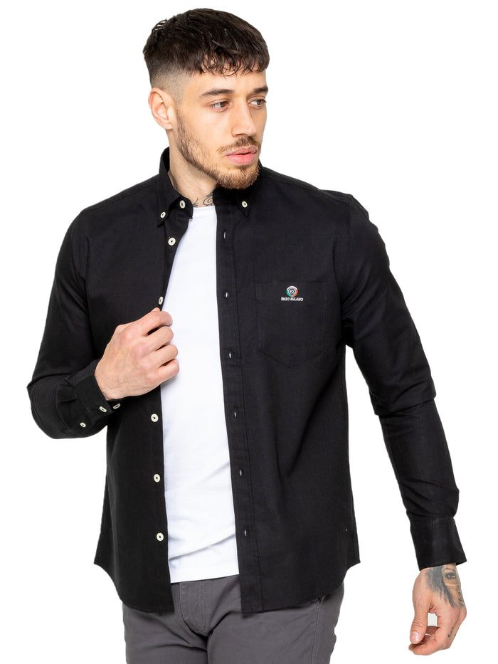 enzo jeans Grayson Classic Fit Shirt - Black