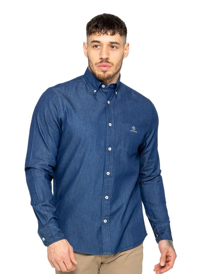 Enzo Jeans Grayson Classic Fit Shirt - Blue Denim
