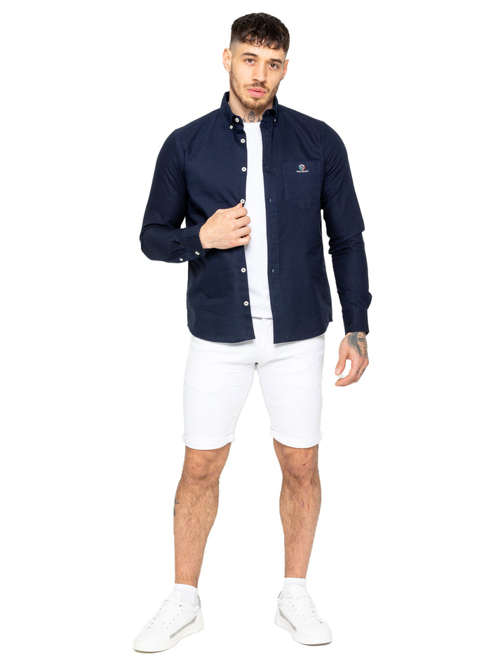 Enzo Jeans Grayson Classic Fit Shirt - Navy