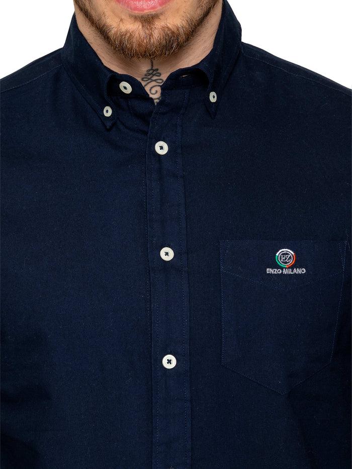 Enzo Jeans Grayson Classic Fit Shirt - Navy