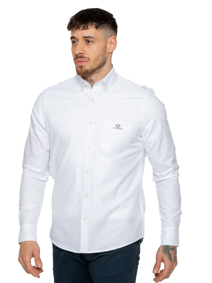 enzo jeans Grayson Classic Fit Shirt - White