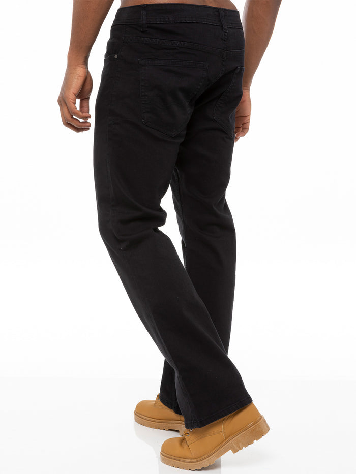 Enzo Jeans Hugh Bootcut Denim Jeans - Black