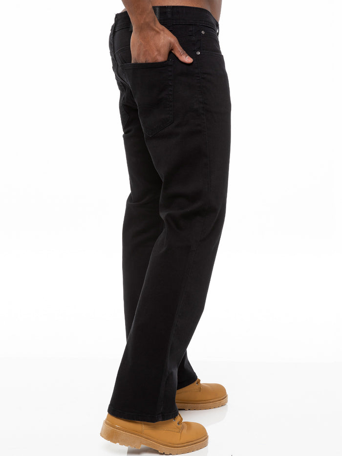 Enzo Jeans Hugh Bootcut Denim Jeans - Black