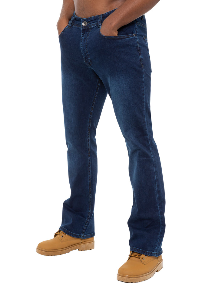 enzo jeans Hugh Bootcut Denim Jeans - Blue