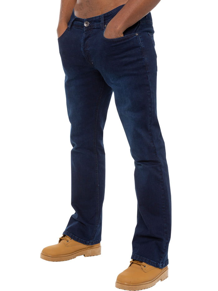 enzo jeans Hugh Bootcut Denim Jeans - Dark Blue