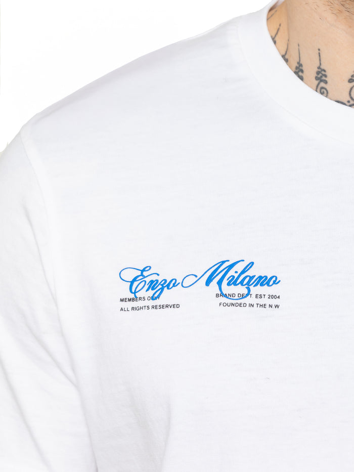 Enzo Jeans Jaques Applique T-Shirt - White