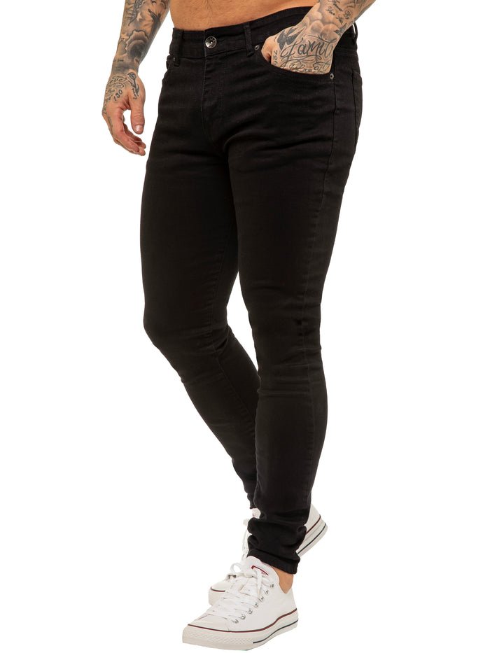 enzo jeans Julian Skinny Stretch Jeans - Black