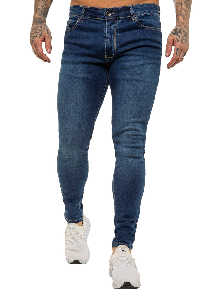 Enzo Jeans Julian Skinny Stretch Jeans - Blue