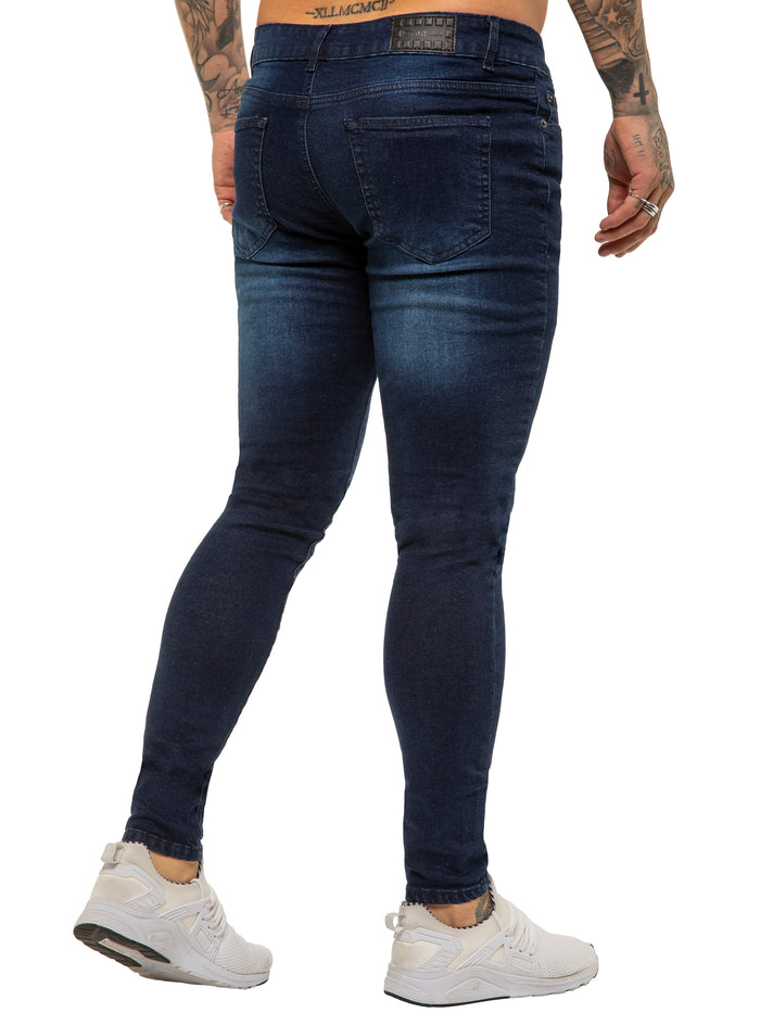 Enzo Jeans Julian Skinny Stretch Jeans - Dark Blue