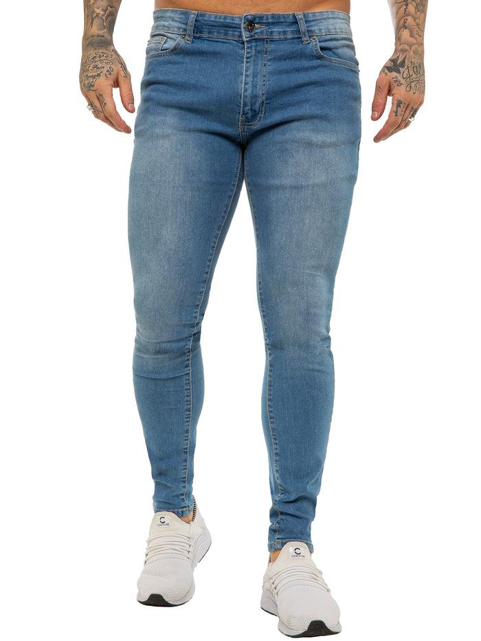 enzo jeans Julian Skinny Stretch Jeans - Light Blue