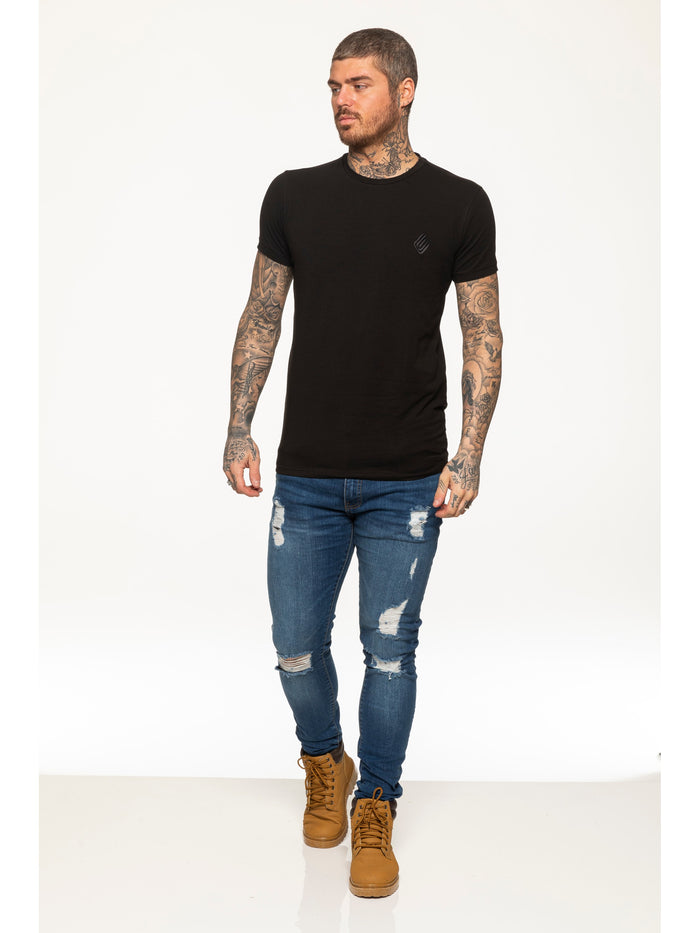 Enzo Jeans Kai Slim T-Shirt - Black
