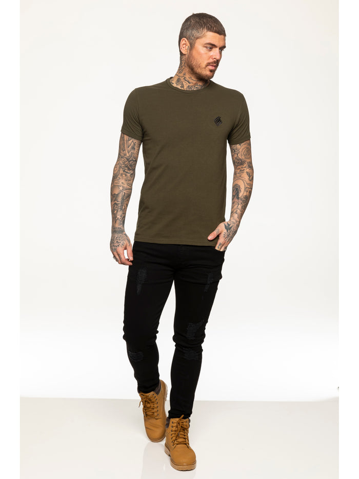 Enzo Jeans Kai Slim T-Shirt - Khaki
