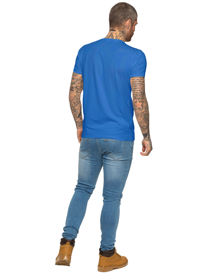 Enzo Jeans Kai Slim T-Shirt - Royal Blue